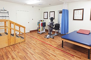rehab gym at the Cottonwood Canyon Healthcare facility